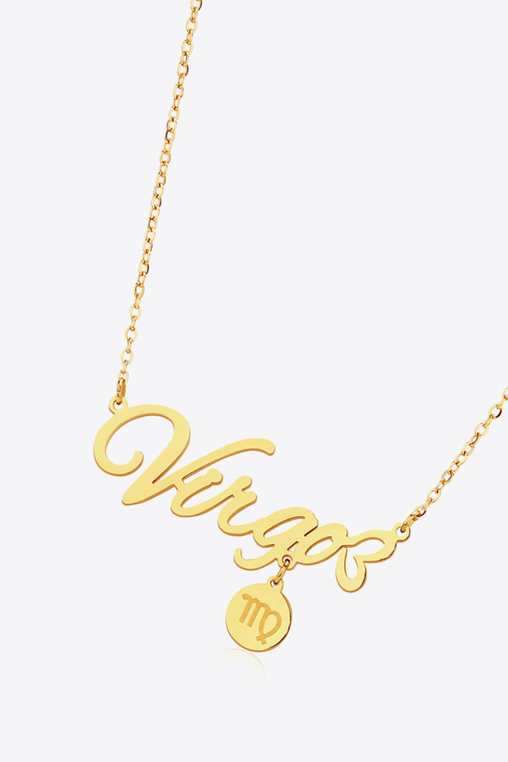 White Smoke Zodiac Pendant Zircon Necklace Zodiac