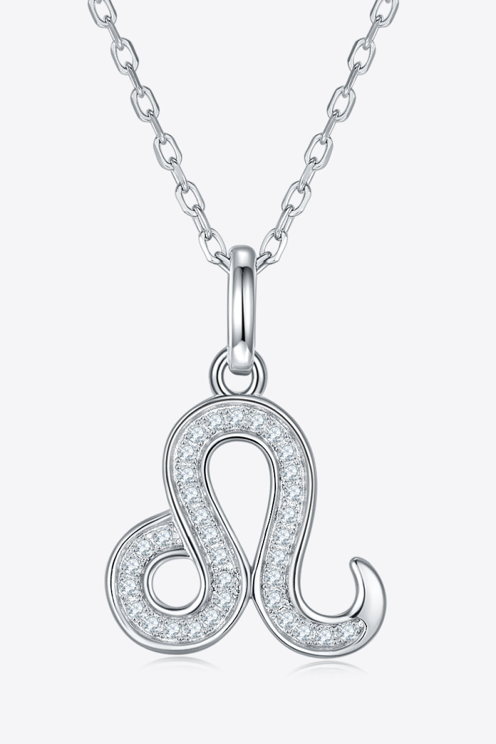 White Smoke Moissanite Constellation Pendant Necklace Zodiac