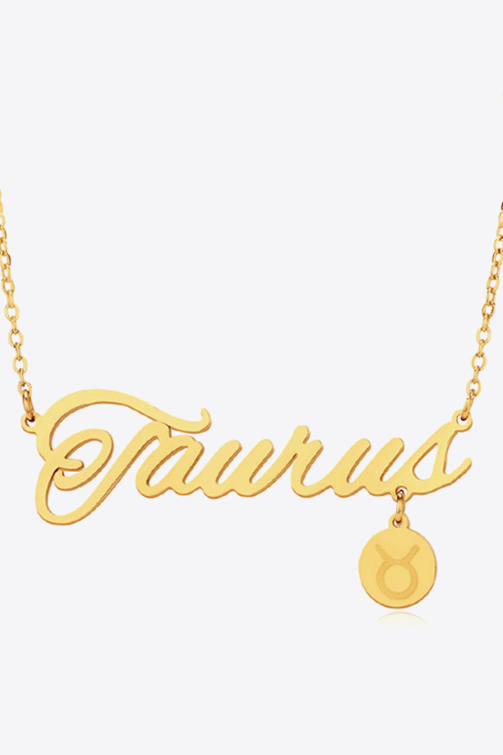 White Smoke Zodiac Pendant Zircon Necklace Zodiac