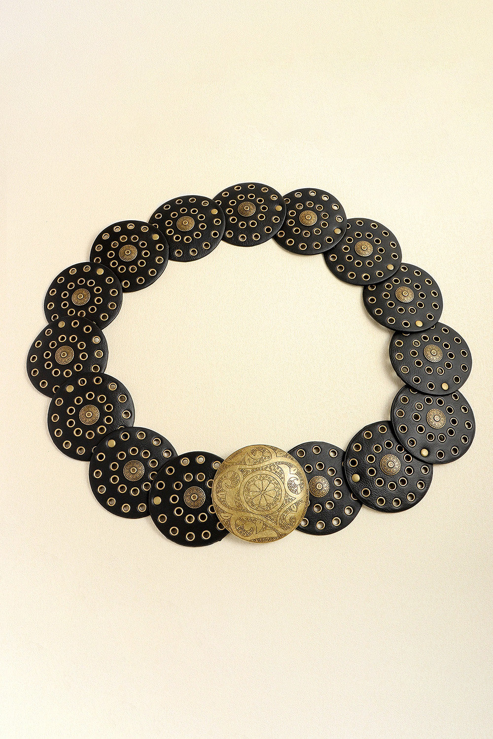 Antique White Vintage PU Leather Wide Belt