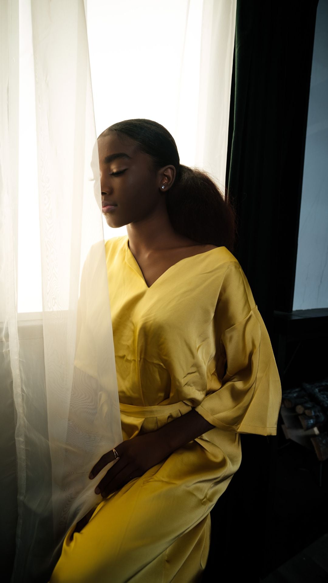 Bisque Sammantha Satin Maxi Dress Dresses