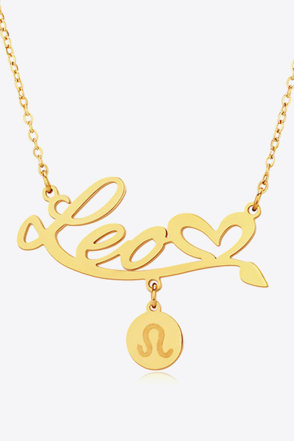 White Smoke Zodiac Pendant Zircon Necklace Zodiac