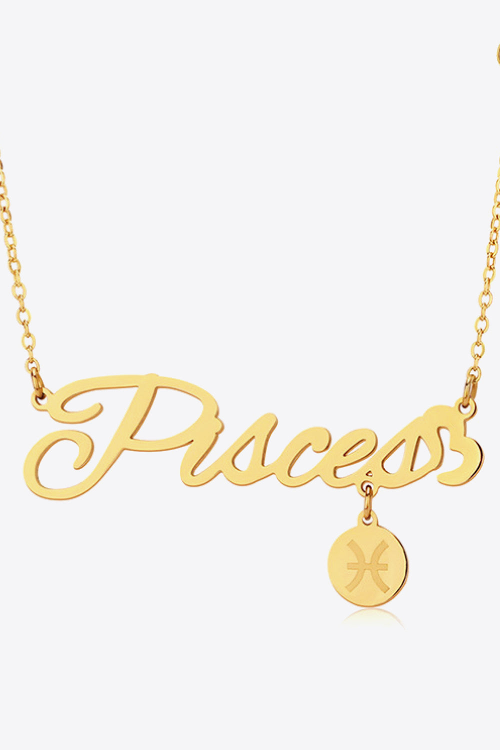 White Smoke Zodiac Pendant Zircon Necklace Zodiac