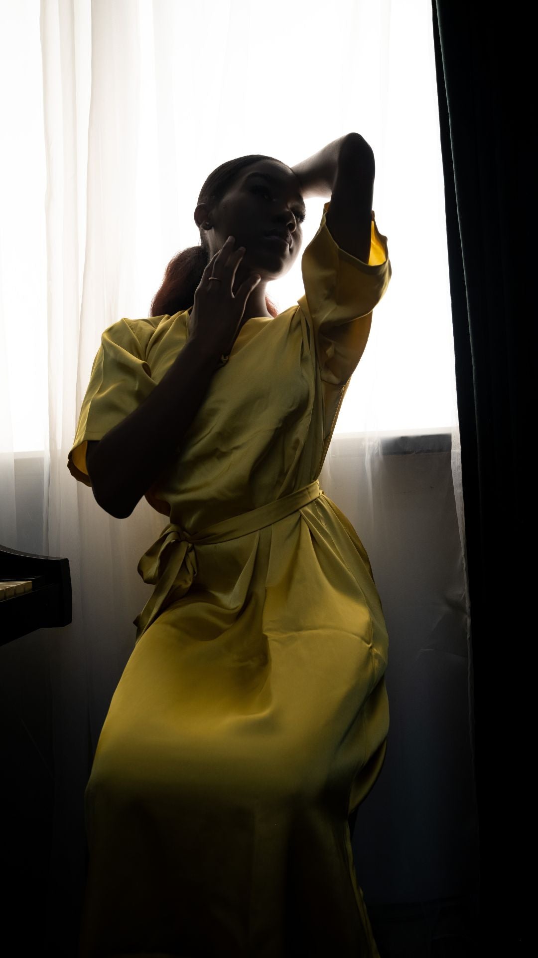 Black Sammantha Satin Maxi Dress Dresses