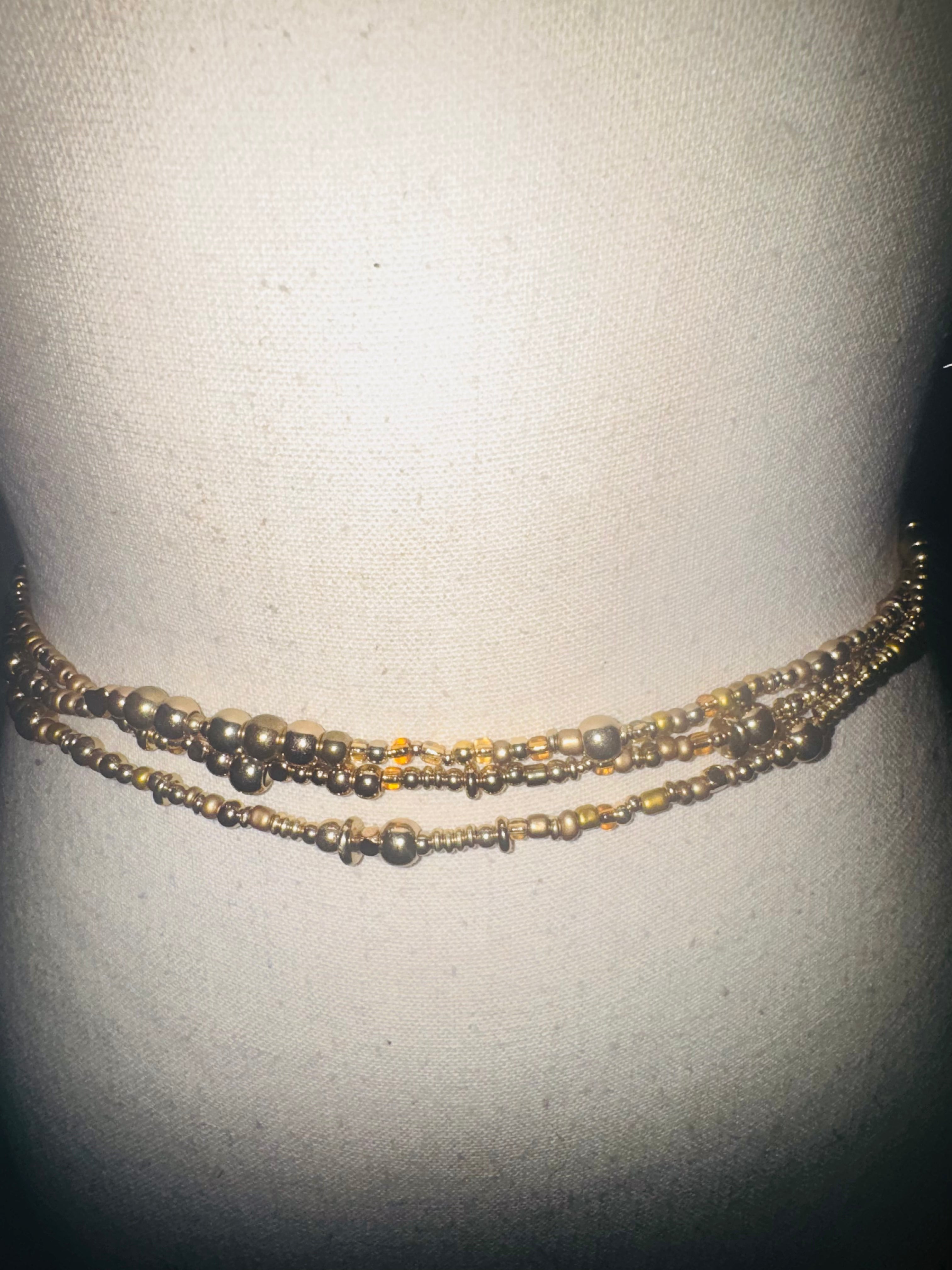 Antique White $5 Custom Waist Beads – Handmade Seed Beads | Buy 3 Get 2 Free Waist Beads