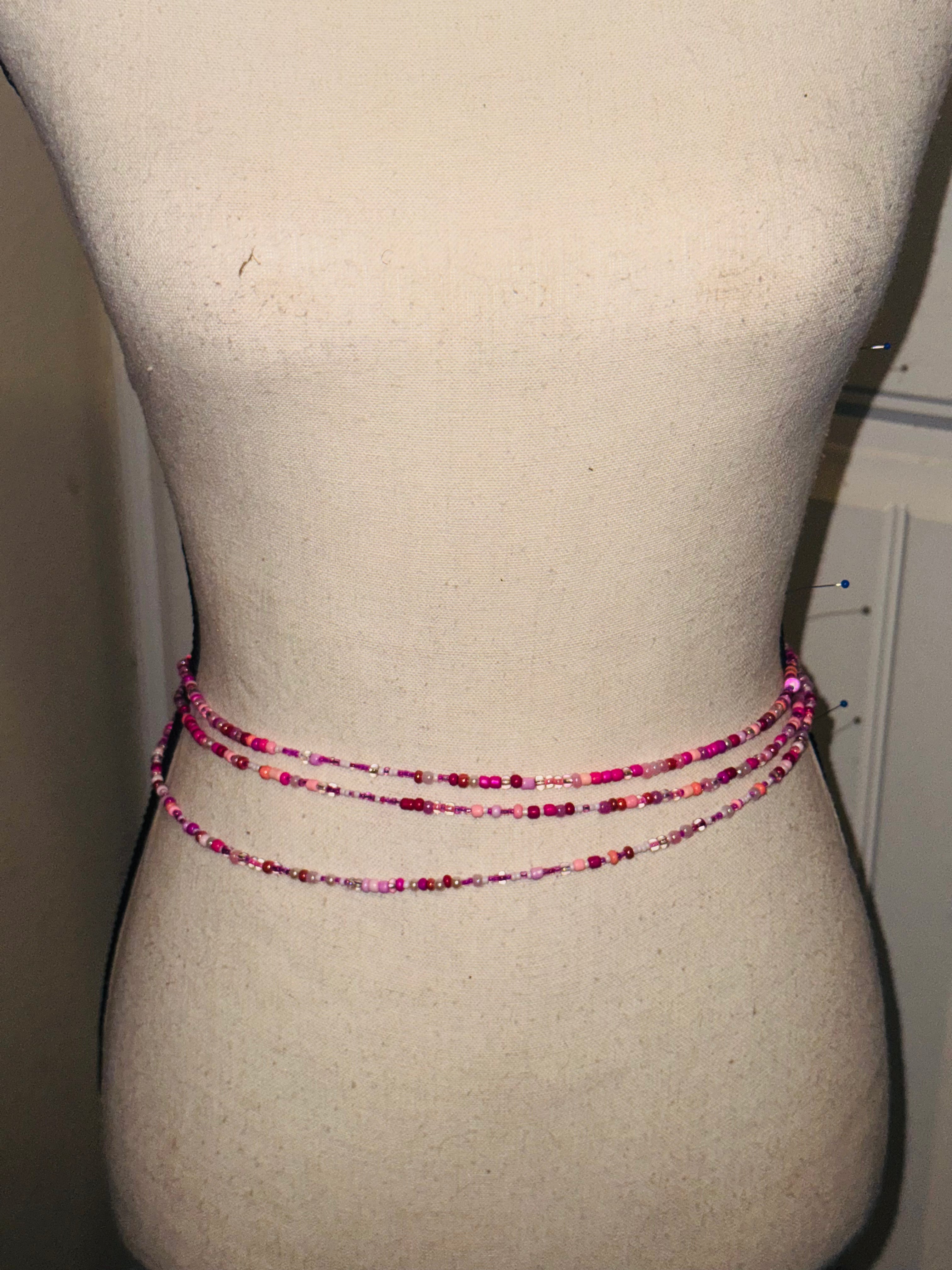 Gray $5 Custom Waist Beads – Handmade Seed Beads | Buy 3 Get 2 Free Waist Beads