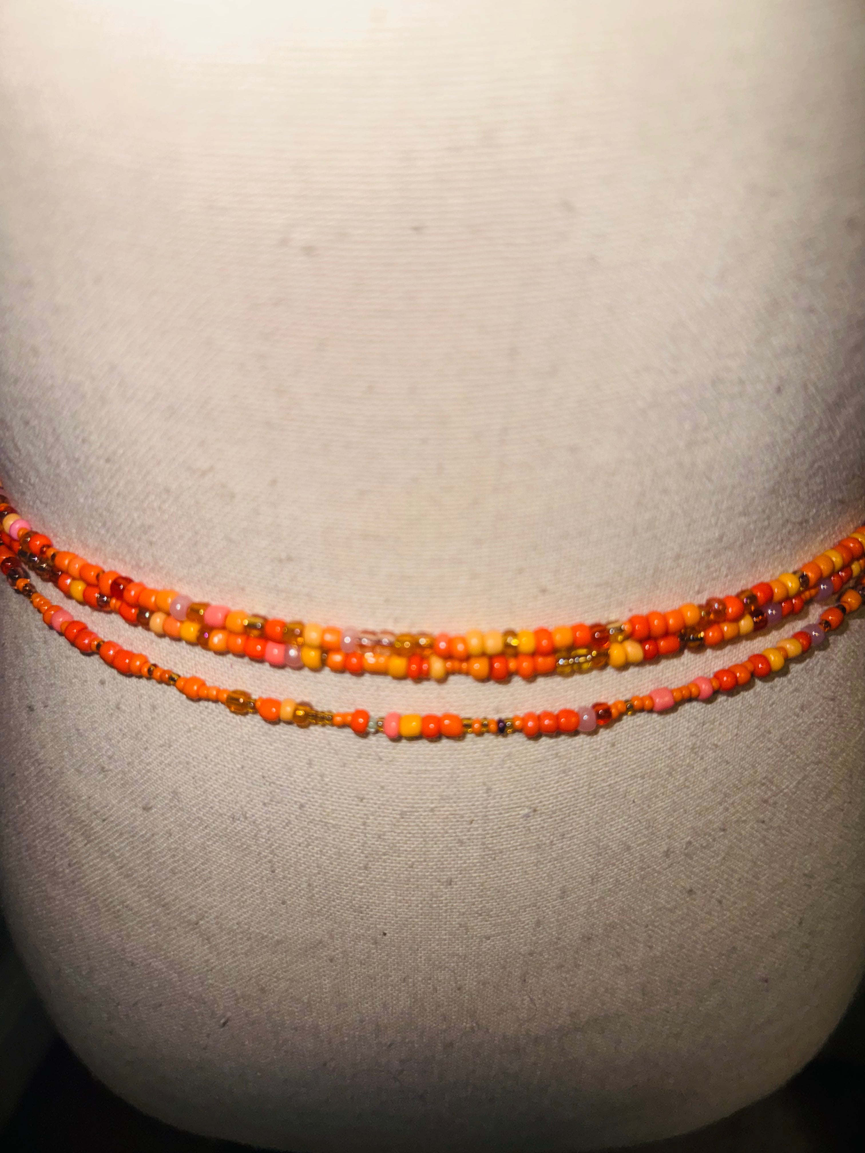 Gray $5 Custom Waist Beads – Handmade Seed Beads | Buy 3 Get 2 Free Waist Beads