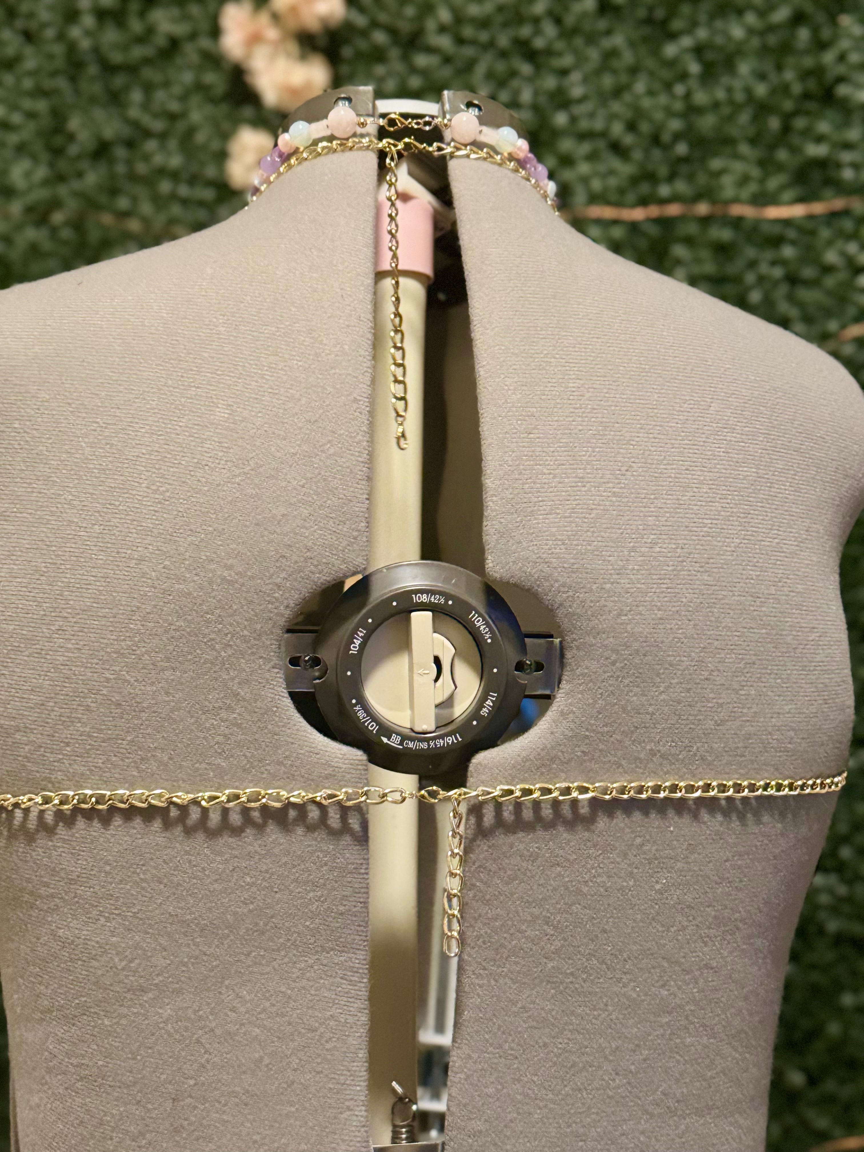 Rosy Brown Beaded Fairy Goddess Bra β Handcrafted for Ethereal Style Custom