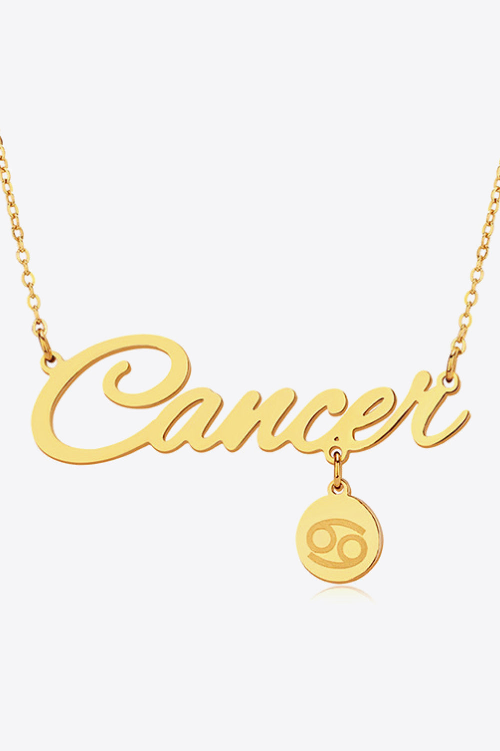 White Smoke Zodiac Pendant Zircon Necklace Zodiac