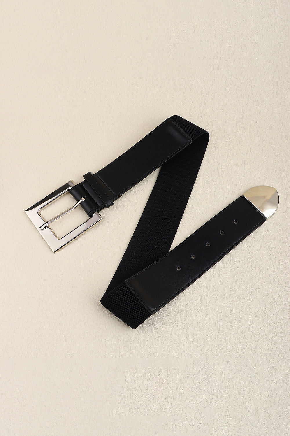 Light Gray Maverick Zinc Alloy Buckle PU Leather Belt Belts