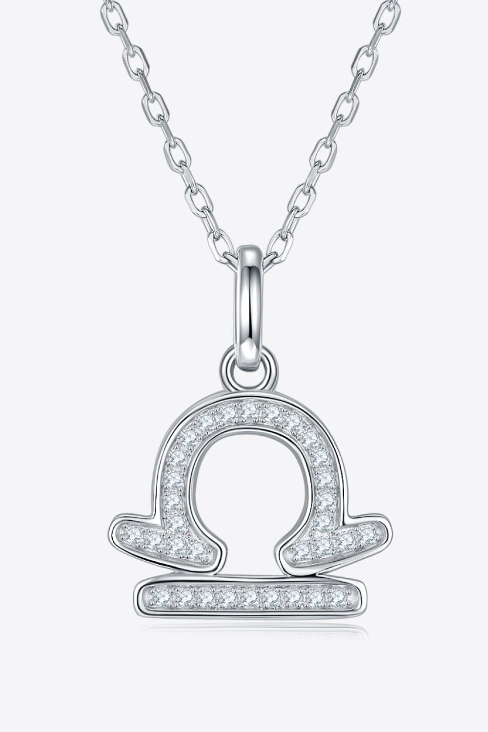 White Smoke Moissanite Constellation Pendant Necklace Zodiac