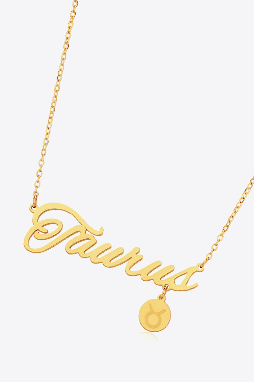 White Smoke Zodiac Pendant Zircon Necklace Zodiac