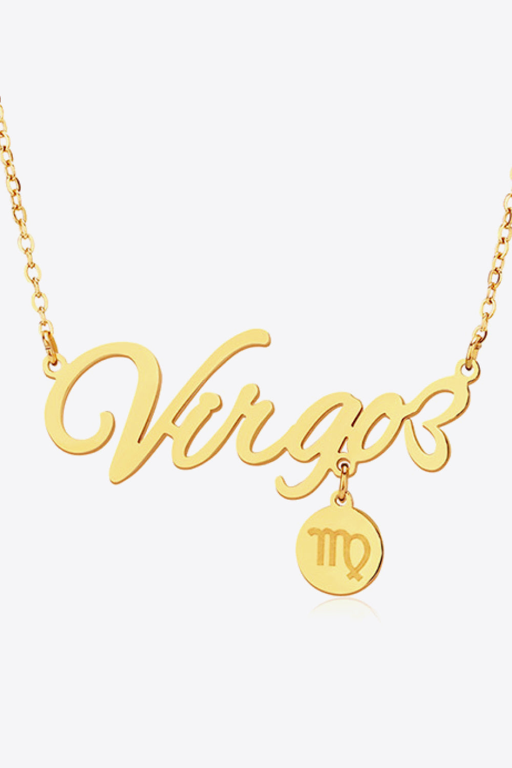 White Smoke Zodiac Pendant Zircon Necklace Zodiac