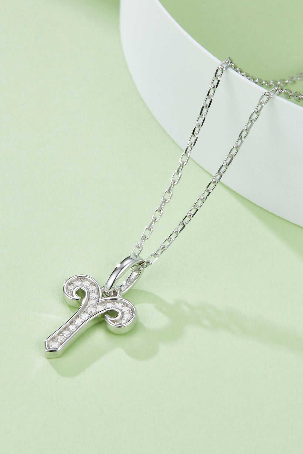 Light Gray Moissanite Constellation Pendant Necklace Zodiac