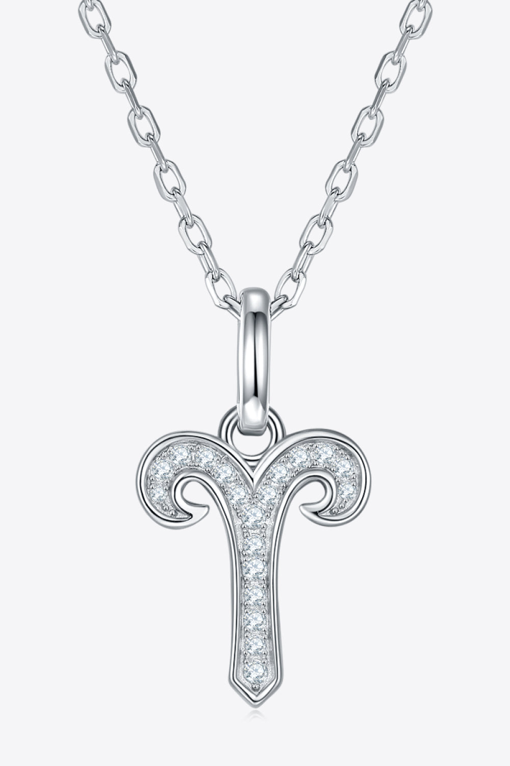 White Smoke Moissanite Constellation Pendant Necklace Zodiac