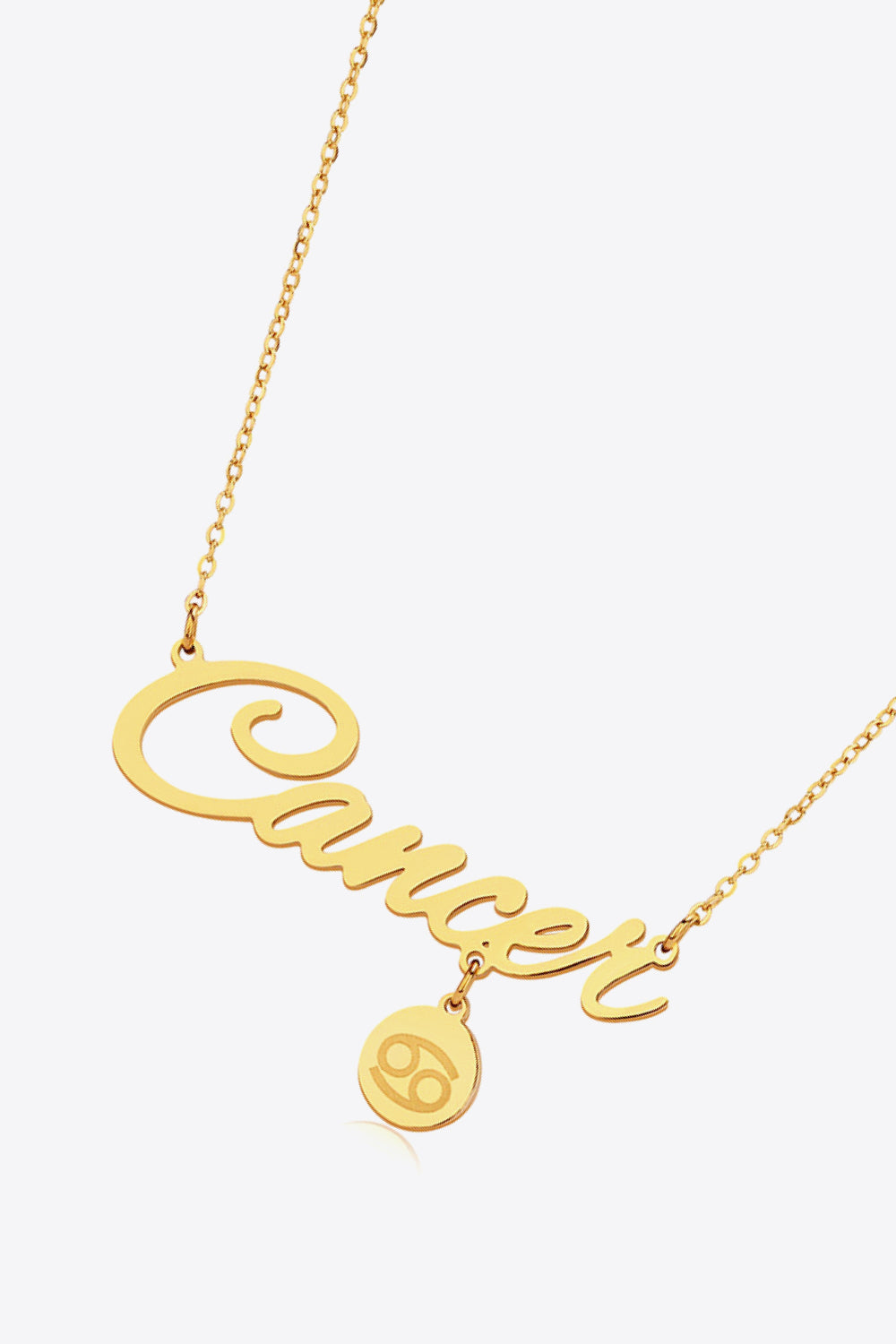 White Smoke Zodiac Pendant Zircon Necklace Zodiac