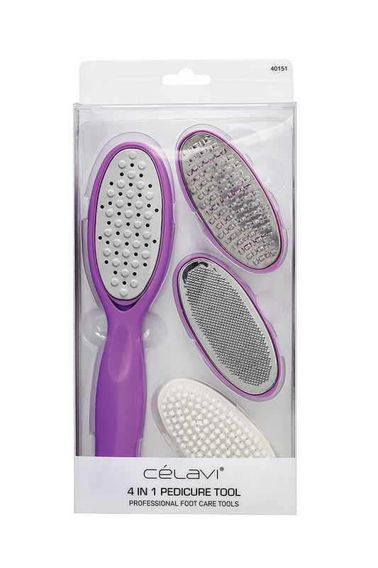 Gray CELAVI 4 IN 1 PEDICURE TOOL Foot Files