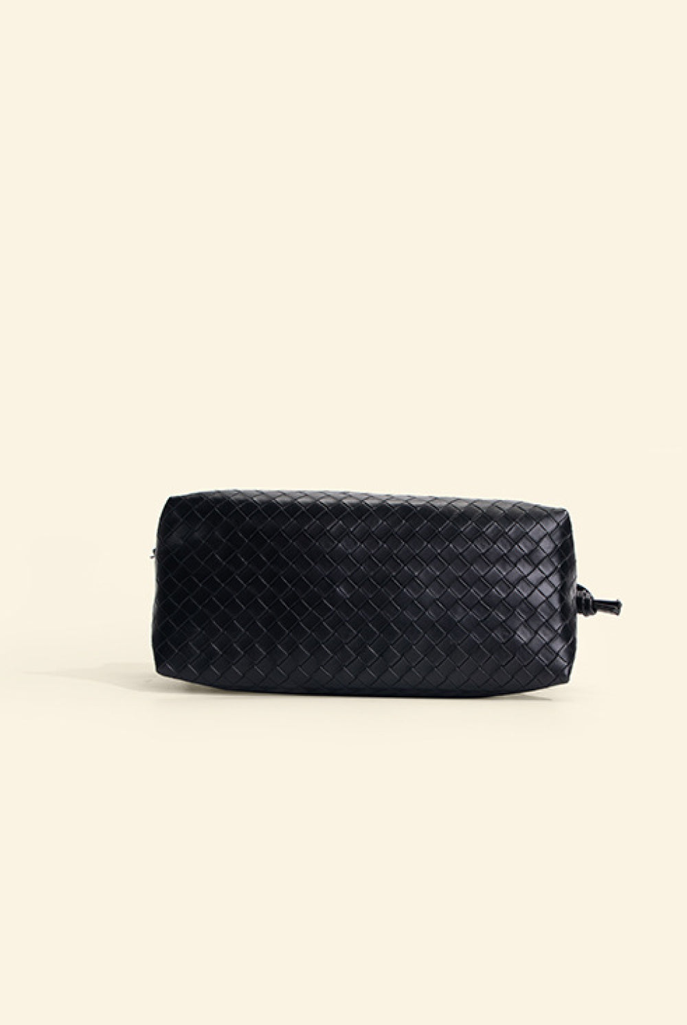 Beige PU Leather Knot Detail Shoulder Bag Handbags
