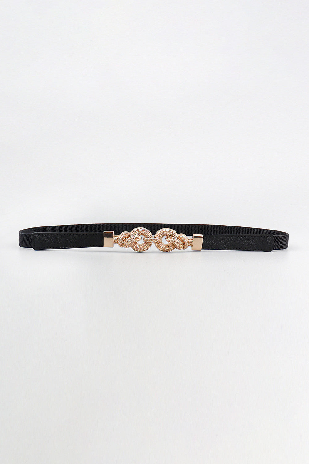 White Smoke Zinc Alloy Buckle PU Leather Belt Clothing