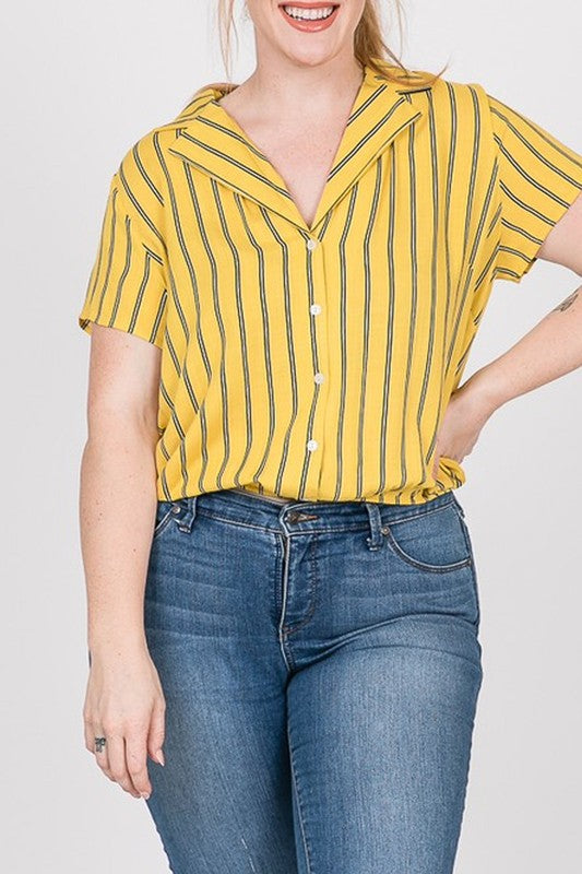 Light Goldenrod Vanessa Top Shirts & Tops