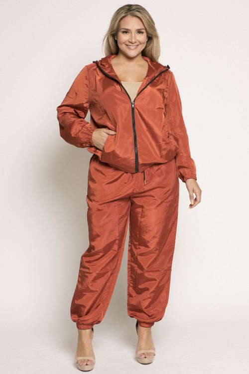 Beige Tiera Windbreaker Jacket Jacket