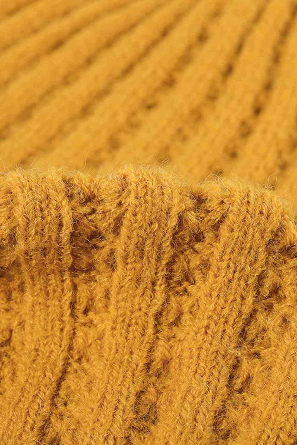 Goldenrod Wide Rib Beanie Winter Accessories