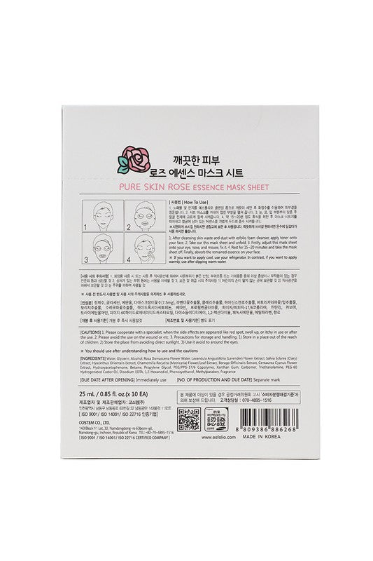 Light Gray Esfolio Essence Mask Sheet Compressed Skin Care Mask Sheets