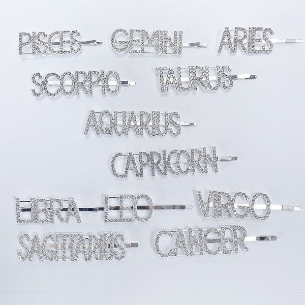 Gray Zodiac Hair Pins Hair Pins