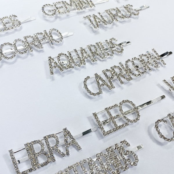 Dark Gray Zodiac Hair Pins Hair Pins
