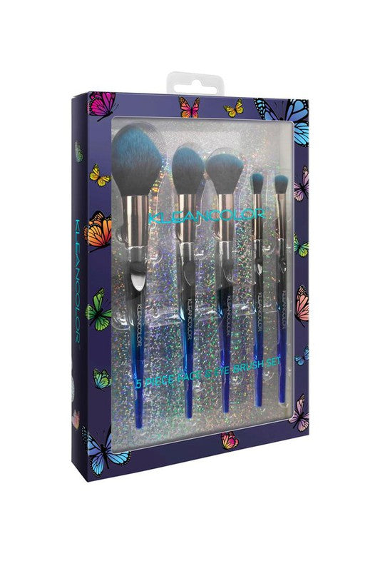 Dim Gray Mariposa Makeup Brush Set Makeup Brushes