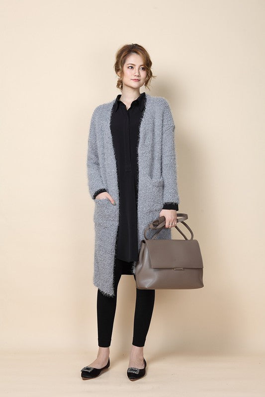 Dark Gray Solid Black Leggings Shapewear