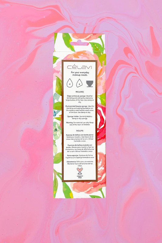 White Smoke CELAVI 8 BLENDING SPONGES W/ STAND Makeup Sponges