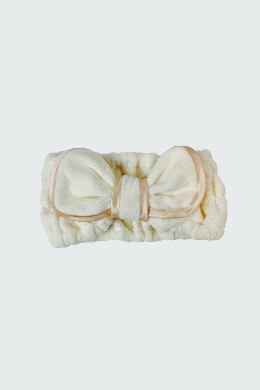 Gray Luxe Bow Headband Headbands