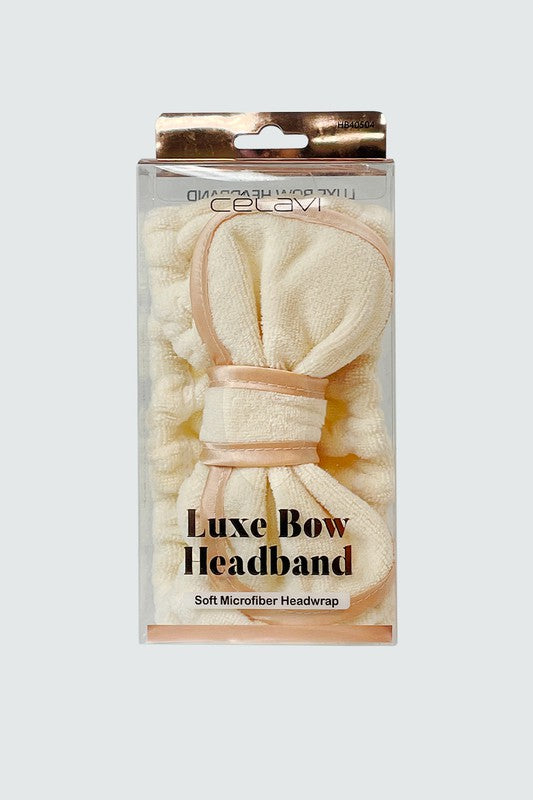 Gray Luxe Bow Headband Headbands