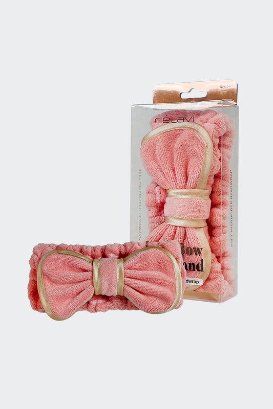 White Smoke Luxe Bow Headband Headbands