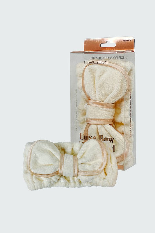 Gray Luxe Bow Headband Headbands