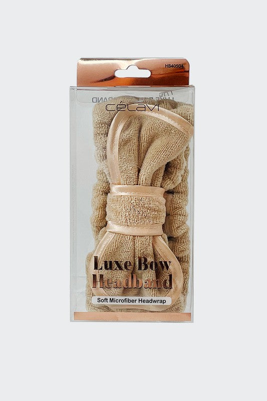 Rosy Brown Luxe Bow Headband Headbands