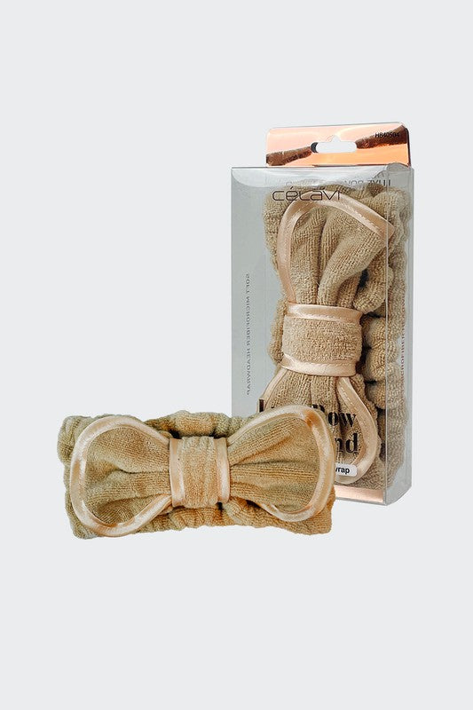 Rosy Brown Luxe Bow Headband Headbands