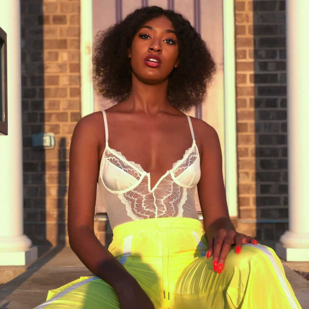 Light Goldenrod Maria Neon Reflective Joggers Pants