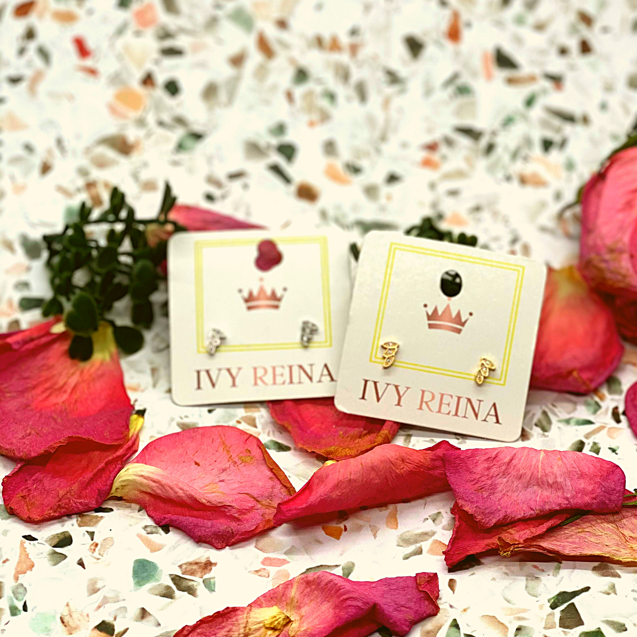 Bisque Angel Wings Stud Earrings Accessories