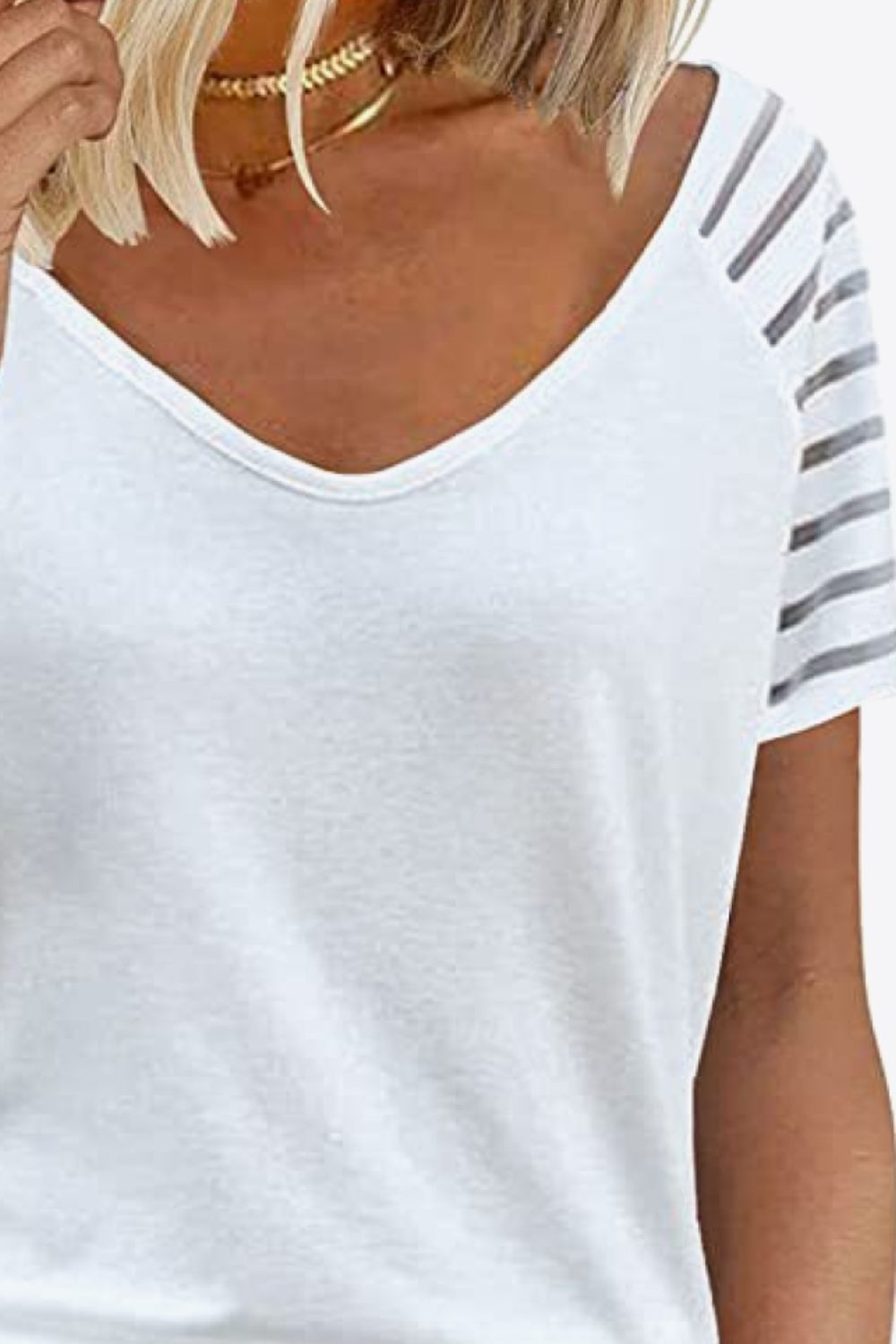 Sienna V-Neck Raglan Sleeve Tee Tops