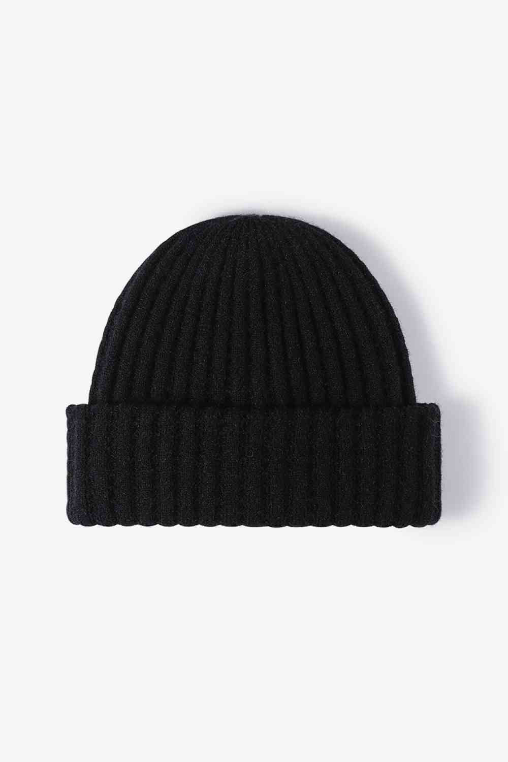 White Smoke Wide Rib Beanie Winter Accessories