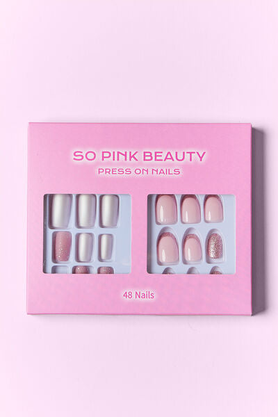 Misty Rose SO PINK BEAUTY Press On Nails 2 Packs Valentine's Day