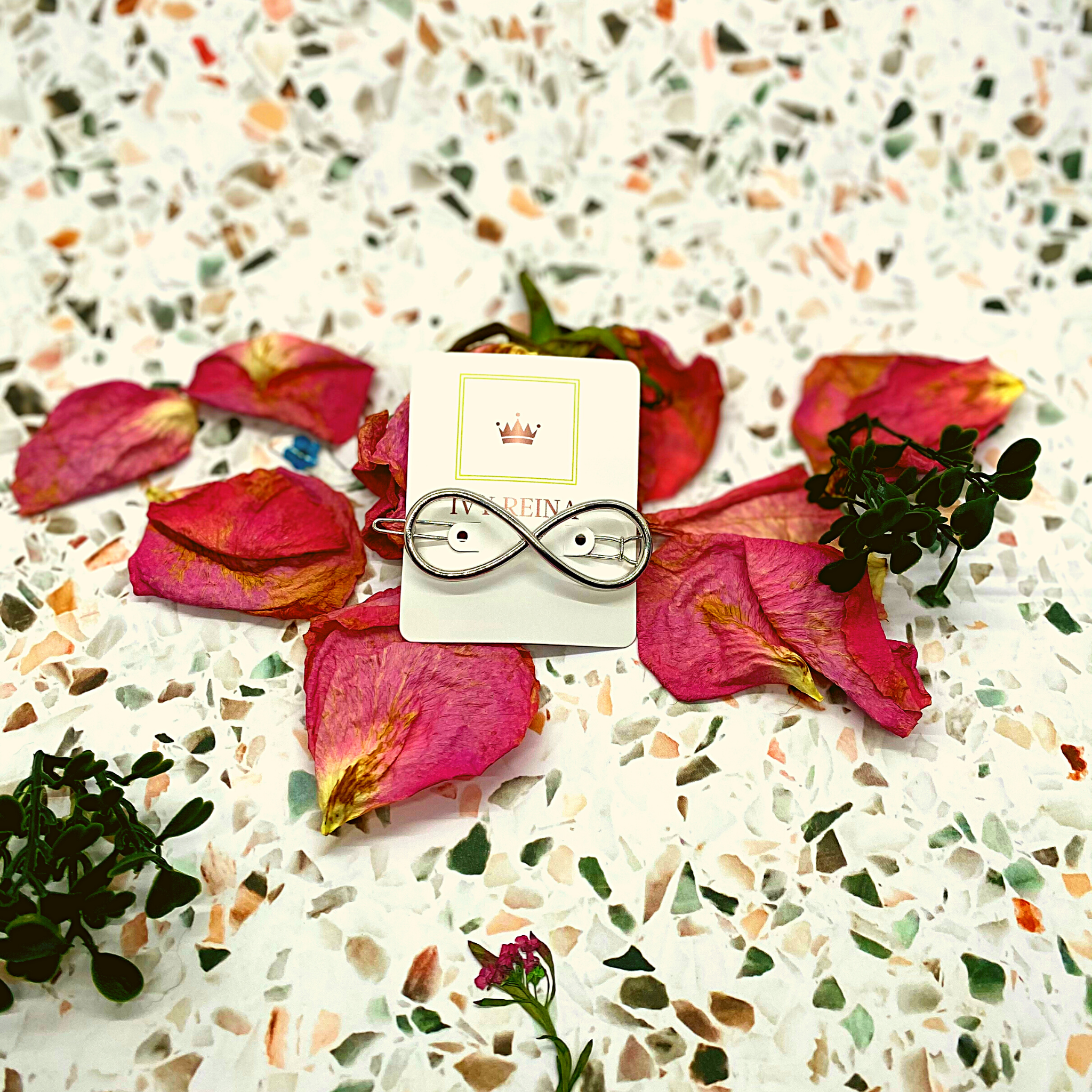 Maroon Infinity Hairclip Hair Accessory