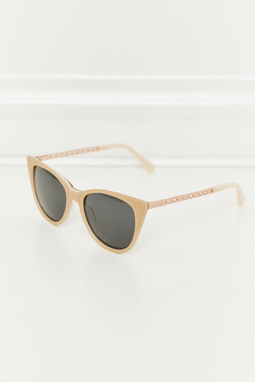 Beige Cat-Eye Acetate Frame Sunglasses Accessories