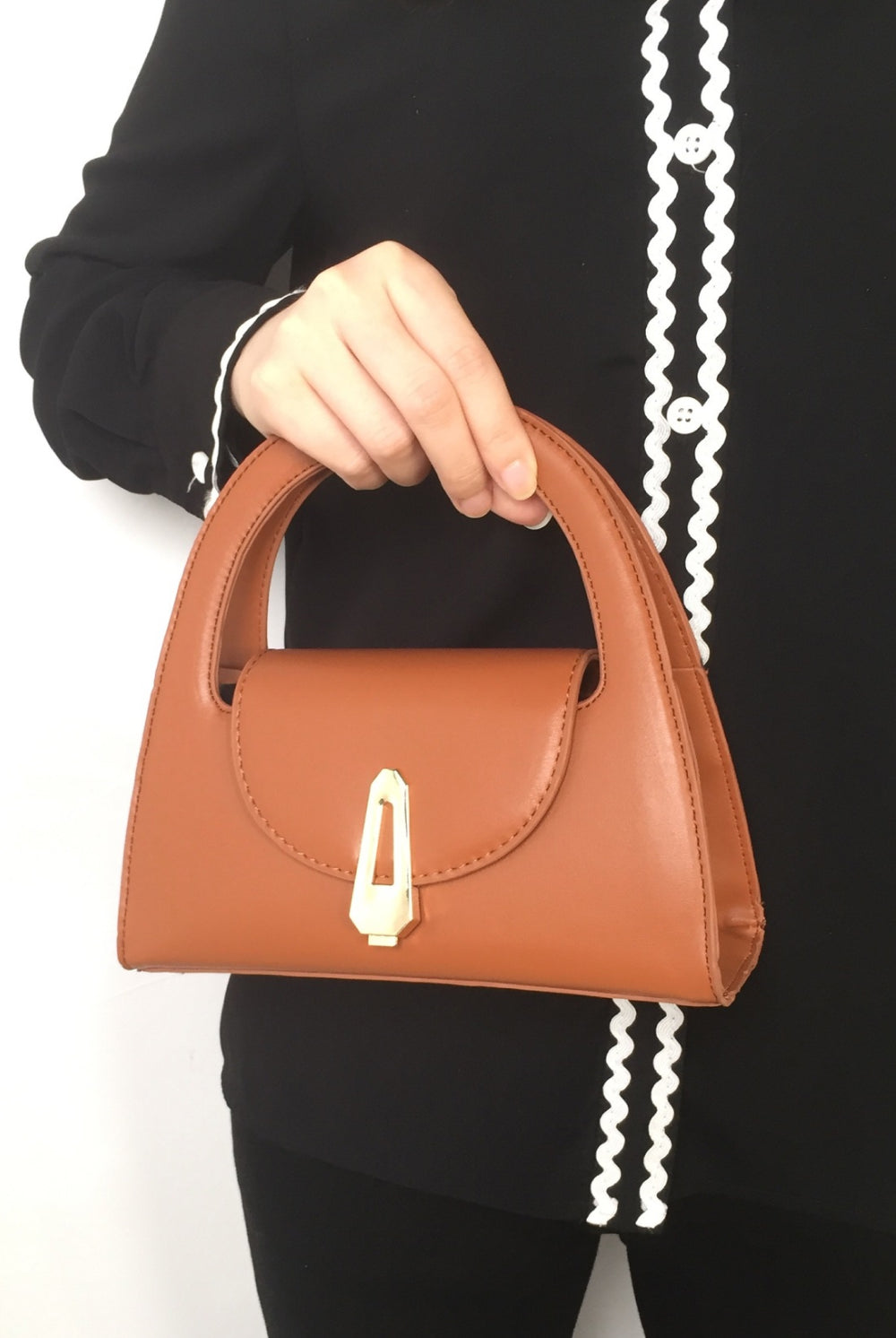 Dark Slate Gray PU Leather Handbag Handbags