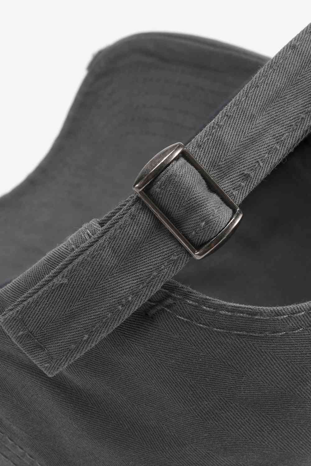 Dark Slate Gray Distressed Adjustable Baseball Cap Gifts