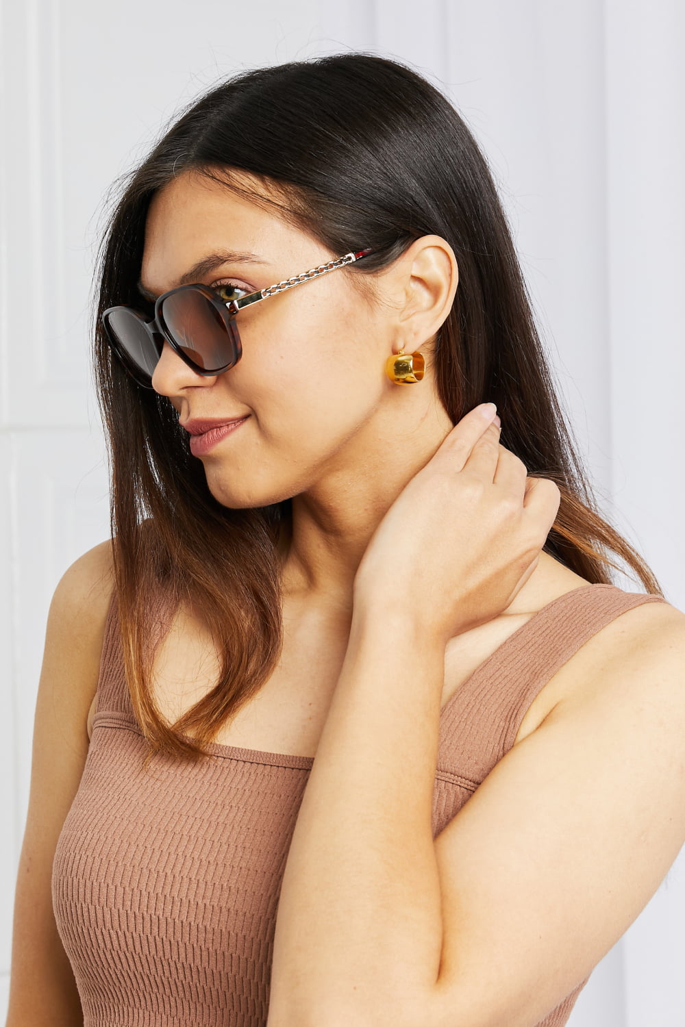 Light Gray One Of My Favorites TAC Polarization Lens Full Rim Sunglasses Sunglasses