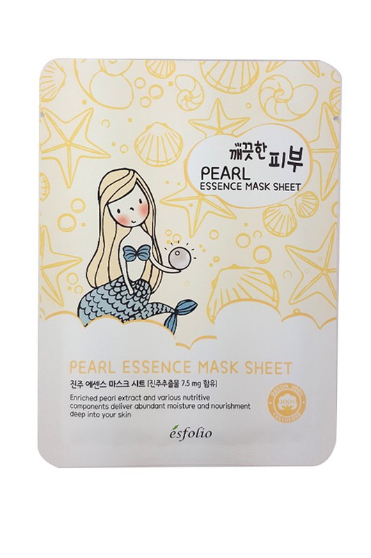 Light Gray Esfolio Essence Mask Sheet Compressed Skin Care Mask Sheets