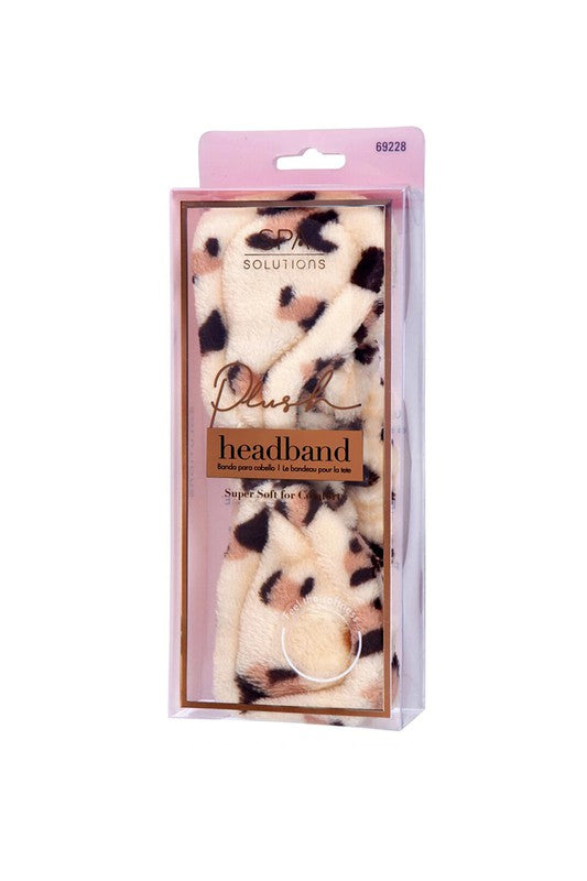 Thistle Cheetah Plush Headband Headbands